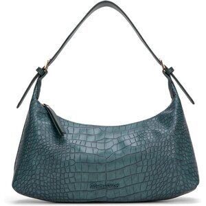 Sleek and Stylish Crocodile Shoulder Purse - 12" Hobo Bag for Everyday Elegance